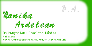 monika ardelean business card