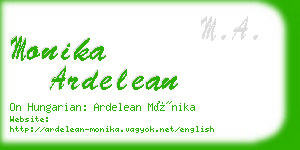 monika ardelean business card